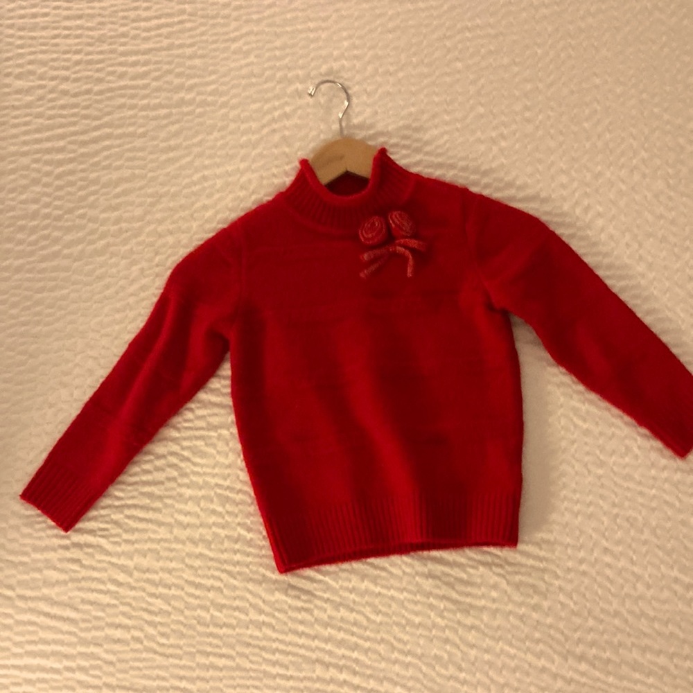 wool knitted pullover for girls